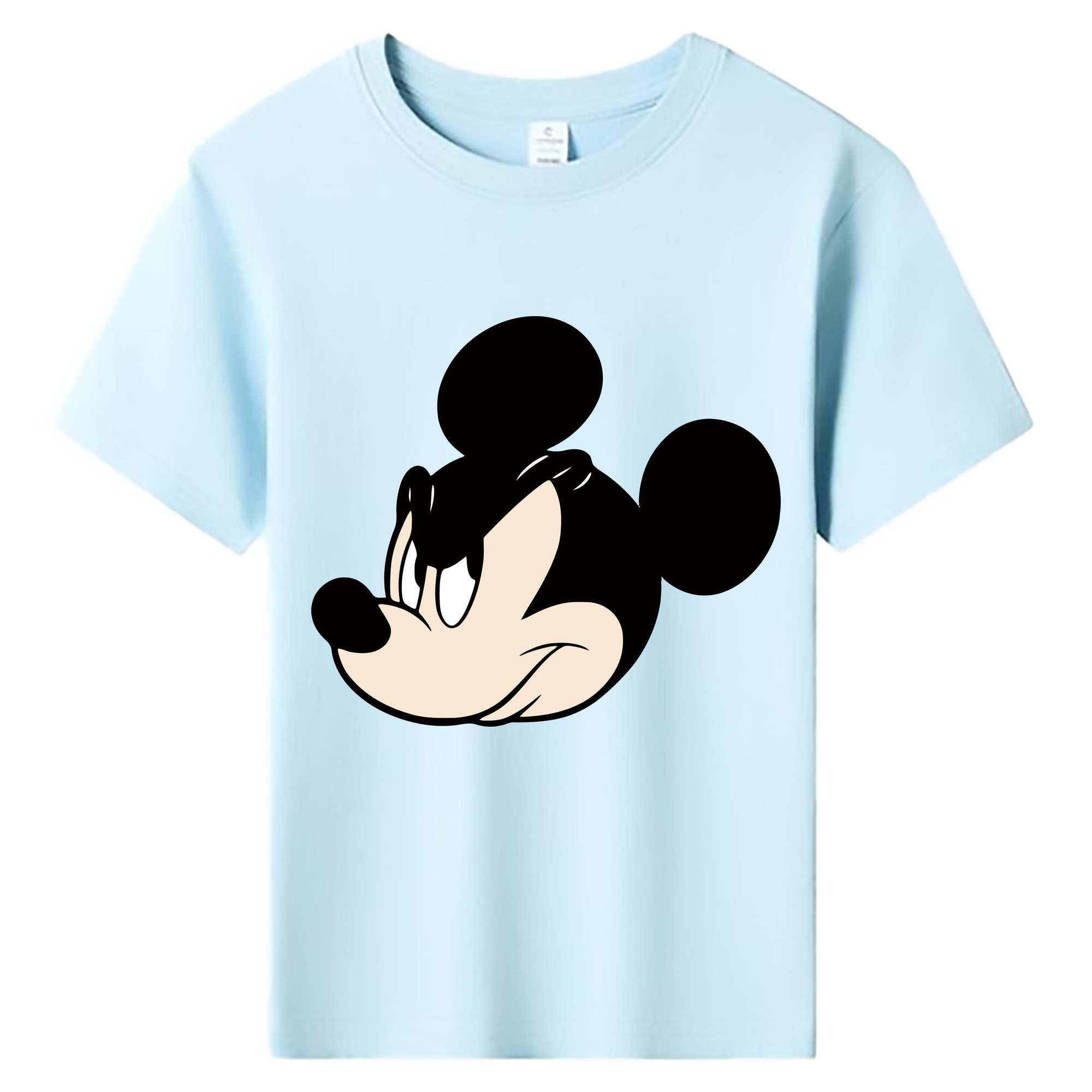 ミッキーマウス Mickey Mouse 綿100％キッズTシャツ（フロントプリント）